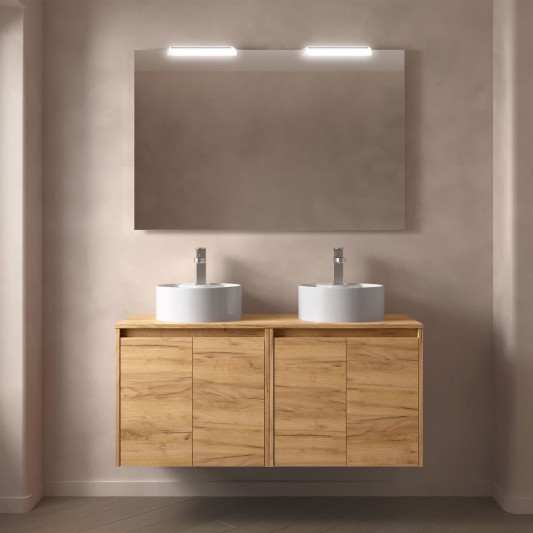 Mueble baño suspendido Noja 2P top de 120-140