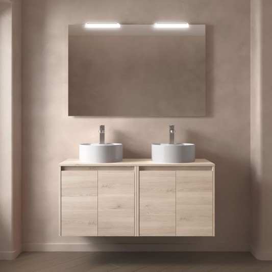 Mueble baño suspendido Noja 2P top de 120-140