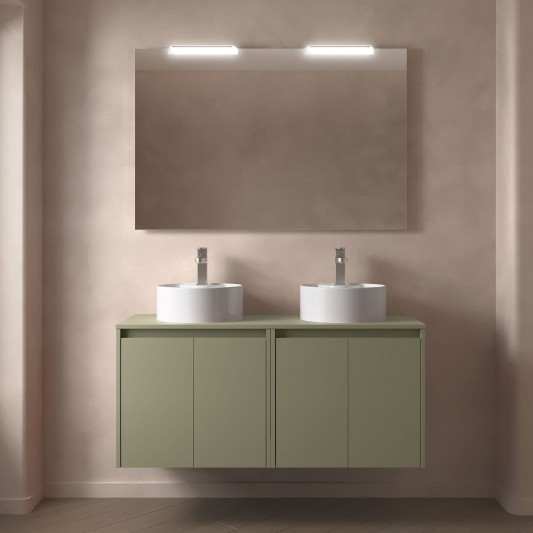 Mueble baño suspendido Noja 2P top de 120-140
