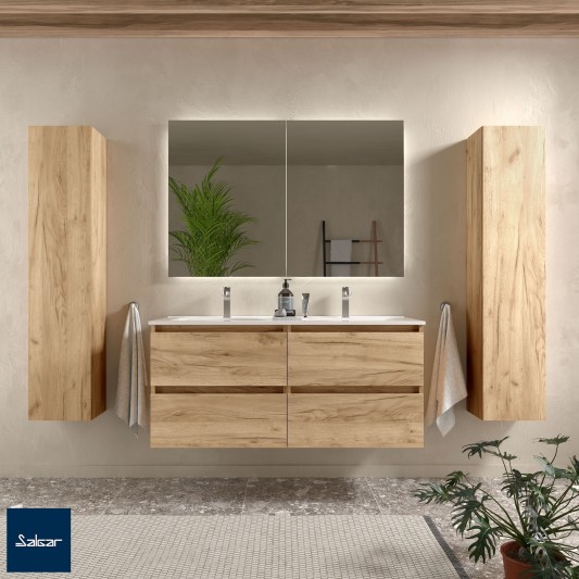 SALGAR BEQUIA Mueble de baño suspendido con lavabo Constanza 120 ( 6 COLORES )