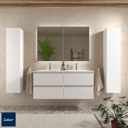 SALGAR BEQUIA Mueble de baño suspendido con lavabo Constanza 120 ( 6 COLORES ) 2
