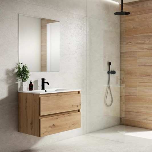 Pack de oferta Mueble baño suspendido Box de Visobath 2 Cajones 60-70-80-100-120