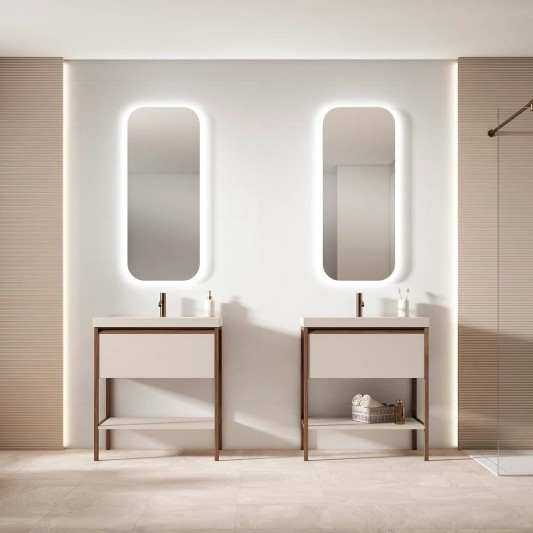 Mueble de baño con patas ICON 1 cajón de Visobath 80-100-120