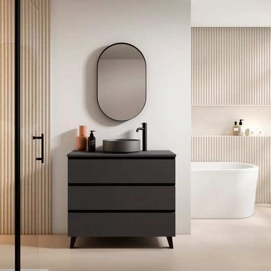 Mueble de baño con patas Granada 3C Top de Visobath con patas 60-80-100 Lacado