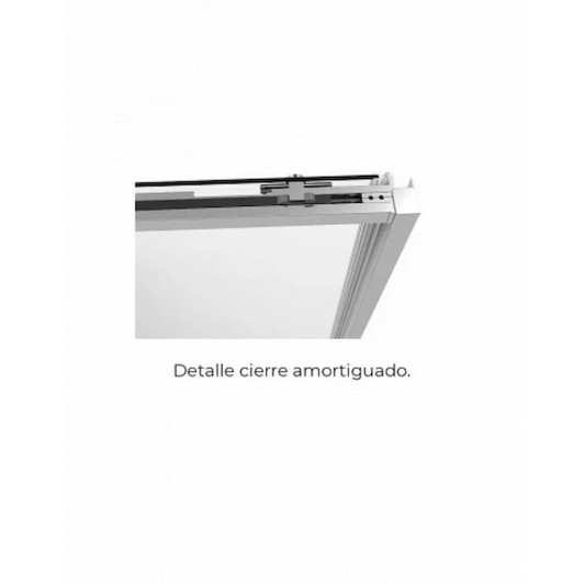Mampara ducha 1 fijo y 1 corredera con lateral fijo Twenty de GME cromo 2