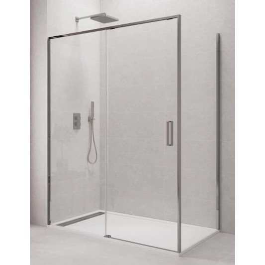Mampara ducha 1 fijo y 1 corredera con lateral fijo Twenty de GME cromo