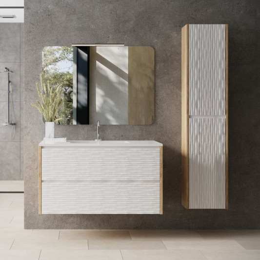 Mueble baño suspendido Dune de Valman 60-70-80-90-100-120-140 con lavabo