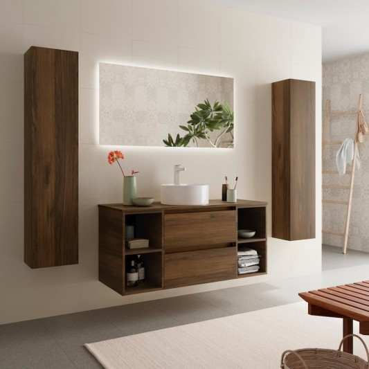 Conjunto mueble de baño suspendido 120 con lavabo Lisboa Bequia Salgar 2