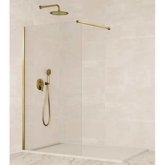 Mampara ducha panel fijo SCREEN GOLD de GME oro
