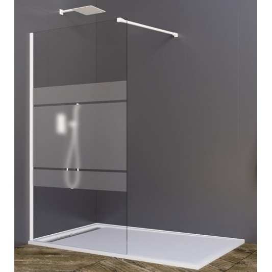 Mampara ducha panel fijo SCREEN WHITE de GME blanco 2