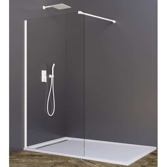 Mampara ducha panel fijo SCREEN WHITE de GME blanco