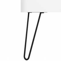 Juego de 2 patas de 33 cm Negras Uniiq