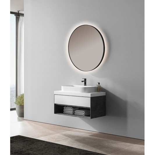 Espejo circular led B-960 Negro 2