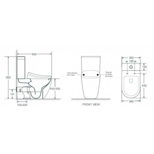 AQUORE SMART TOILET i-WC Inodoro Inteligente Rimless Confort Completo