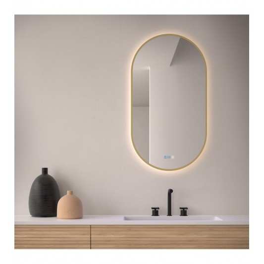 Espejo Ovalado triledLED Para Baño Borgoña de Dyled con antivaho