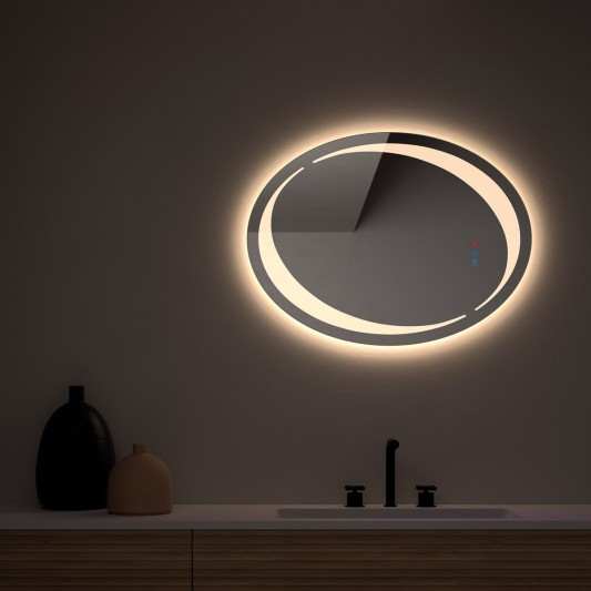 Espejo Ovalado triledLED Para Baño Burgos de Dyled con antivaho