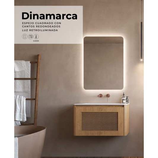 Espejo retroiluminado Dinamarca