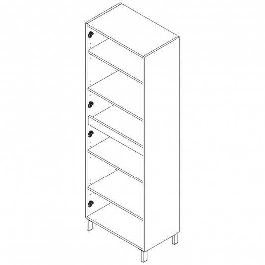 Columna auxiliar baño INFINITY 4 puertas fondo 37 cm 2