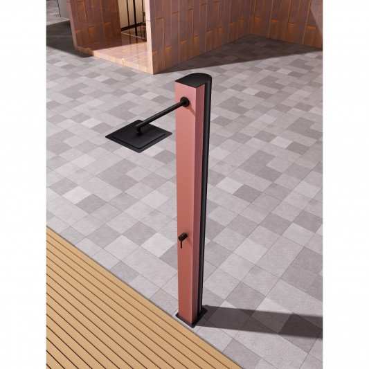 Ducha de piscina Acero inox S.316 Rosa coral PHOENIX GPP015/ACL 2
