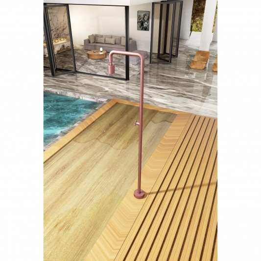 Ducha de piscina Acero inox S.316 Rosa coral POOL GPP001/ACL 2