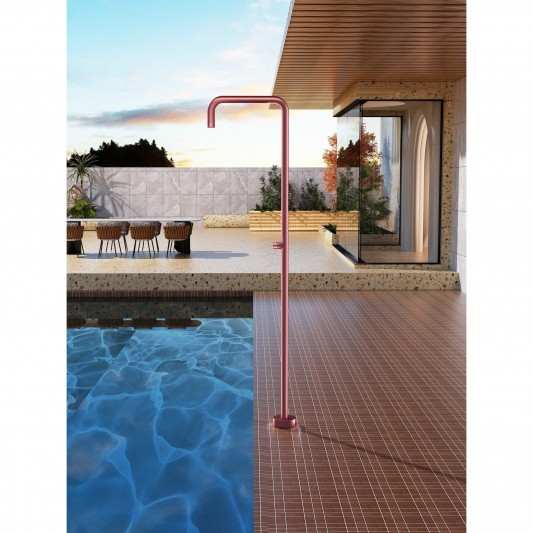 Ducha de piscina Acero inox S.316 Rosa coral UTAH GPU010/ACL 2