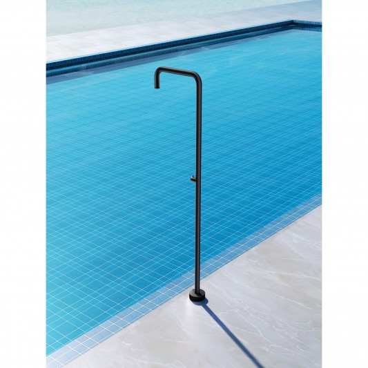 Ducha de piscina Acero inox S.316 Negro mate UTAH GPU010/ANG 2