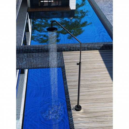 Ducha de piscina Acero inox S.316 Negro mate ALASKA GPA002/ANG 2