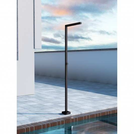 Ducha de piscina Acero inox S.316 Negro mate ALABAMA GPA014/ANG 2