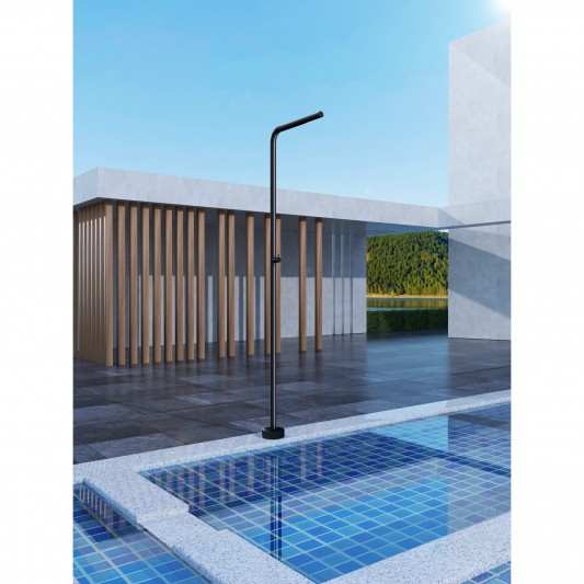 Ducha de piscina Acero inox S.316 Negro mate TEXAS GPT005/ANG 2