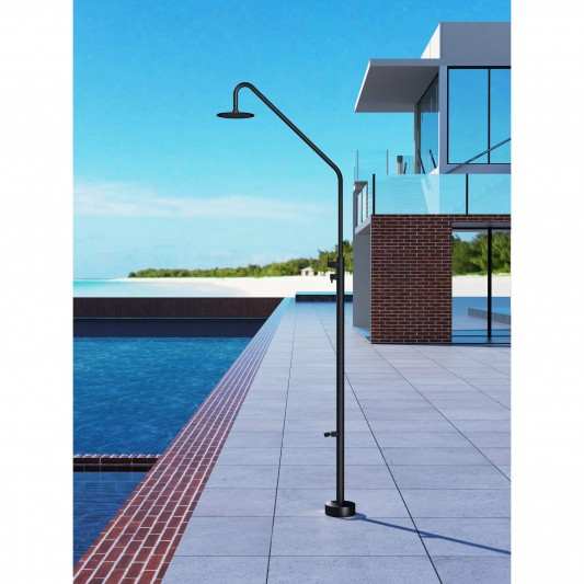 Ducha de piscina Acero inox S.316 Negro mate DAKOTA GPD003/ANG 2