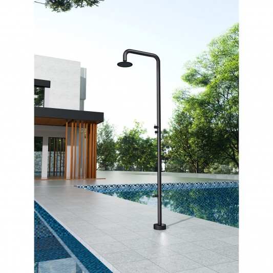 Ducha de piscina Acero inox S.316 Negro mate MICHIGAN GPM007/ANG 2