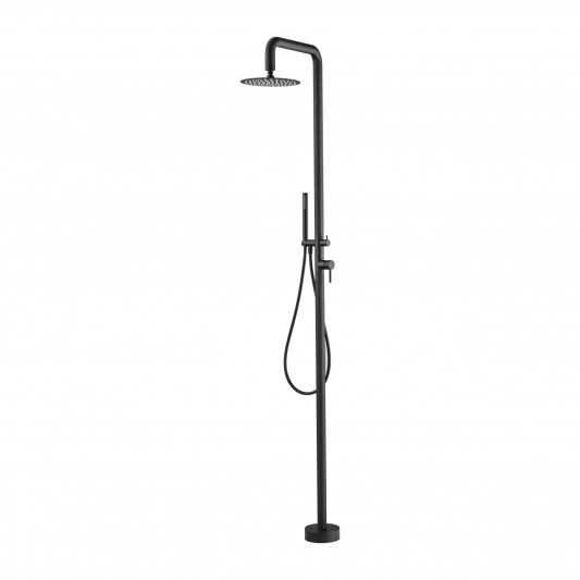 Ducha de piscina Acero inox S.316 Negro mate FLORIDA GPF008/ANG