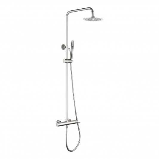 Columna de ducha monomando serie Monza níquel cepillado BDM039/NQ