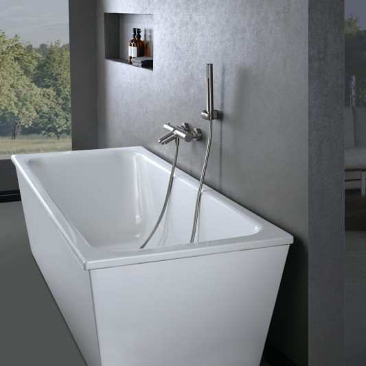 Grifería baño y ducha monomando níquel cepillado serie Monza BTM039-4NQ 2