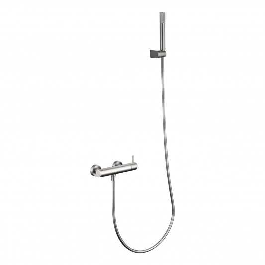 Grifo de ducha monomando níquel cepillado serie Monza BDM039-5NQ