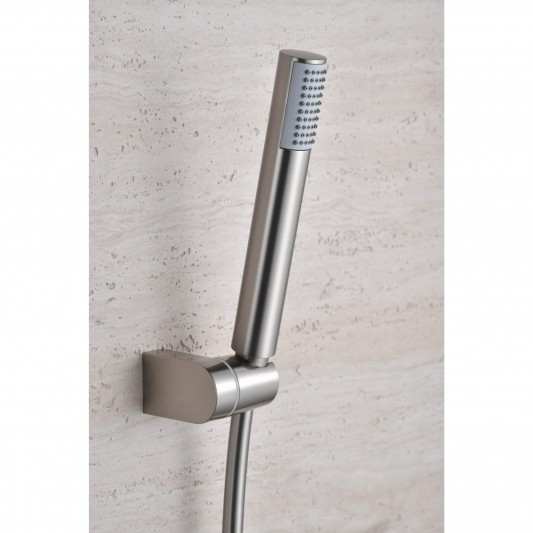 Grifo de ducha termostático níquel cepillado serie Monza BTM039-5NQ 2
