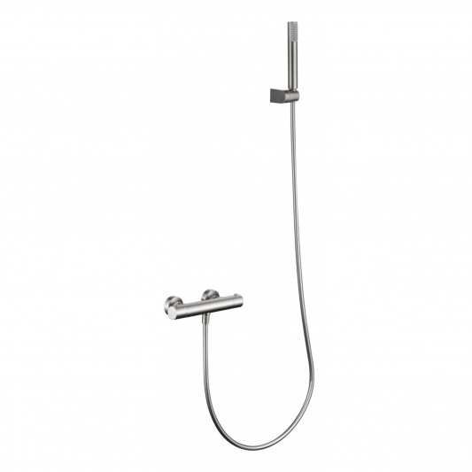 Grifo de ducha termostático níquel cepillado serie Monza BTM039-5NQ