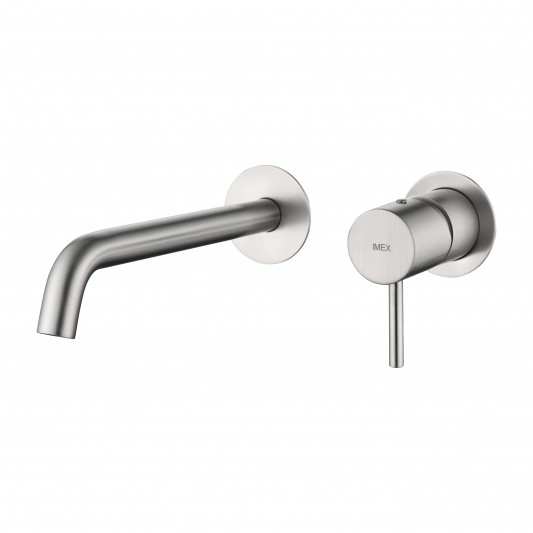 Grifo de lavabo empotrado níquel cepillado serie Monza GLM039/NQ