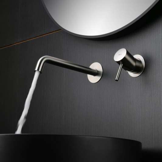 Grifo de lavabo empotrado níquel cepillado serie Monza GLM039/NQ 2