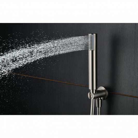 Conjunto ducha empotrado termostático níquel cepillado serie Monza GTM039/NQ 2