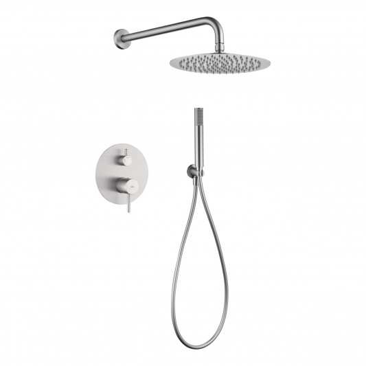Conjunto ducha empotrado monomando níquel cepillado serie Monza GPM039/NQ