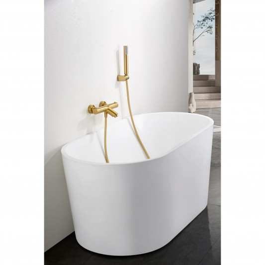 Grifería baño y ducha termostático oro cepillado serie Monza BTM039-4OC 2