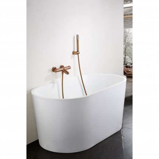 Grifería baño y ducha termostático oro rosa cepillado serie Monza BTM039-4ORC 2