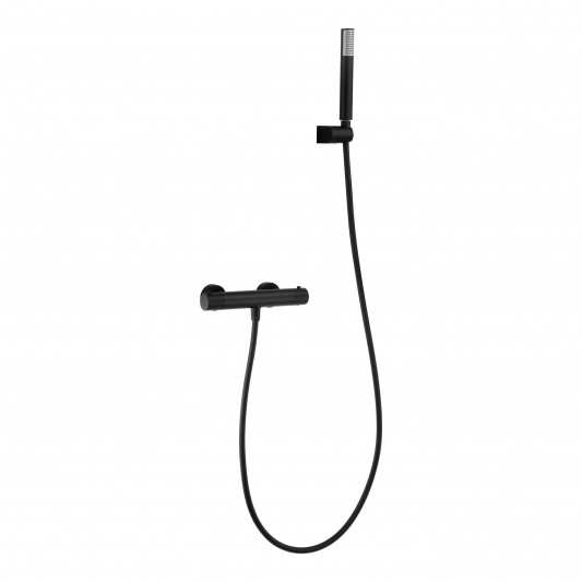 Grifo de ducha termostático negro mate serie Monza BTM039-5NG