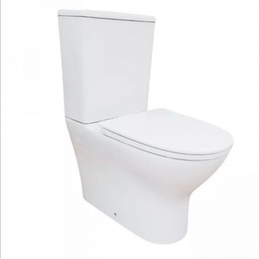Aquore Sparta | Inodoro compacto Rimless blanco brillo con diseño moderno