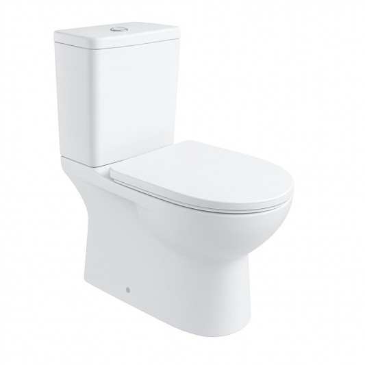 Aquore Porto | Inodoro cerámico Rimless blanco brillo con salida dual