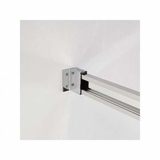 Mampara ducha frontal con lateral fijo BASIC de GME cobre 2