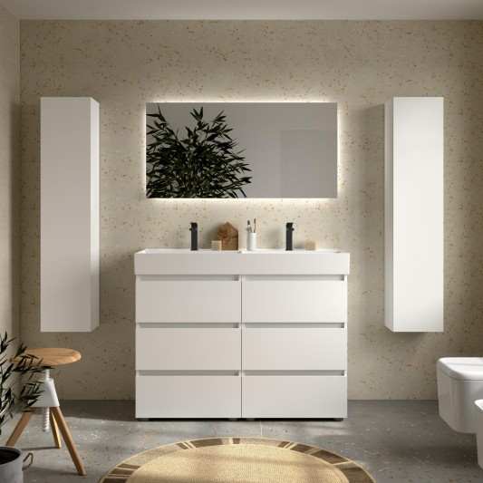 Mueble de Baño con patas BEQUIA 3C o 6C Con Lavabo Veneto 80-100-120cm 2
