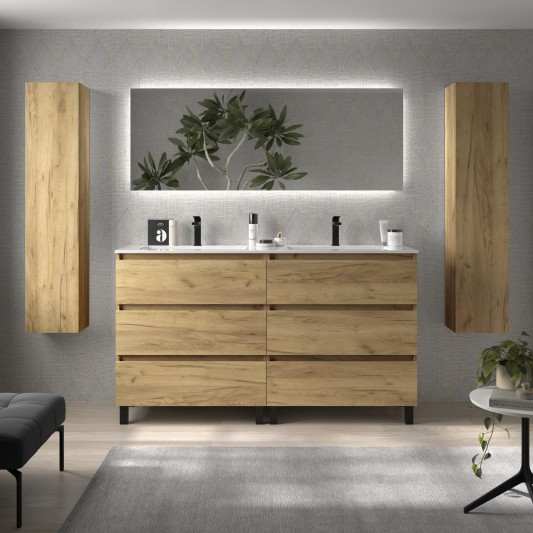 Mueble de Baño BEQUIA 6C Con Lavabo Vilna MINERAL SOLID 160cm 2