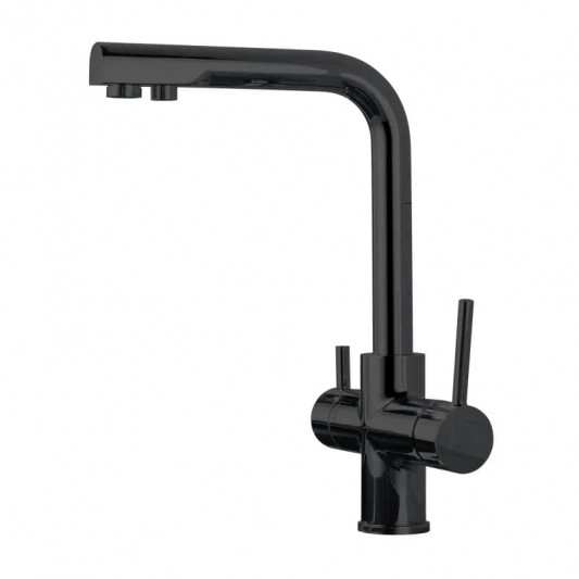 Grifo cocina Osmosis Life Negro Cristal de Sky bath